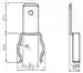 Dimensions: Grounding clip PCV-SC12