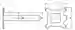 Dimensions: Alignment guide PCV-AG100