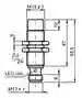 Dimensions: Inductive sensor NEN20-18GM50-E2-V1