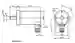 Dimensions: Encoder giratorio absoluto ENA42HT-S***-IO-Link