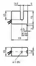 Dimensions: Inductive slot sensor SJ3,5-N