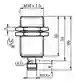 Dimensions: Inductive sensor NBB10-30GM50-E2-V1-M1