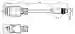 Dimensions: Connection cable ICZ-AIDA3-MSTB-0,2M-PUR-V1-G