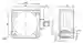 Dimensions: RFID read/write device IQT1-FP-IO-V1
