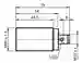 Dimensions: Inductive sensor NSB10-30GM50-2E2-V1-S2D2