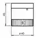 Dimensions: Stack light siren element VAZ-HORN-40MM-85DBA-2TONE