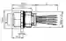 Dimensions: Receptacles V15L-M16-500