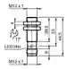Dimensions: Inductive sensor NBB4-12GM30-E2-V1