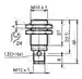 Dimensions: Inductive sensor NAB8-18GM30-E2-IO-V1