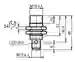 Dimensions: Inductive sensor NAN12-18GM30-E2-IO-V1