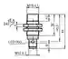 Dimensions: Sensor inductivo NBN12-18GM35-E2-V1