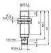 Dimensions: Inductive sensor NBN8-18GM50-E2-V1
