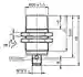 Dimensions: Inductive sensor NBN25-30GM50-E2-V1