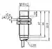 Dimensions: Inductive sensor NBN8-18GM50-E2 Dimensions: Inductive sensor NBN8-18GM50-E2