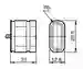 Dimensions: Ultrasonic transducer USI2500-27X13E-1,5M-V3