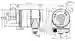 Dimensions: Singleturn absolute rotary encoder EVS58N-011IZR0BY-0013:01