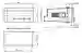Dimensions: Display de procesos y Unidad de control DA6-IU-2K-C