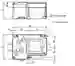 Dimensions: RFID evaluation unit IC-KP-R2-V1