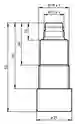 Dimensions: Through-beam ultrasonic barrier UBEC300-18GH40-SE2-V1