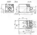 Dimensions: Ultrasonic sensor UC4000-L2-E6-V15