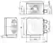 Dimensions: Optical reading head PCV100-F200-B16-V15