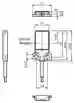 Dimensions: Sensor fotoeléctrico de barrera unidireccional (par) OBE1500-R3F-SE0-L