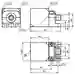 Dimensions: Inductive sensor NSB15-L2M-2E2-V1-S2D2