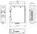 Dimensions: Ethernet switch unmanaged gigabit ICRL-U-4RJ45/SFP-G-DIN