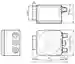 Dimensions: Optical reading head PGV100-F200A-B16-V15