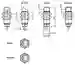 Dimensions: Sensor fotoeléctrico de barrera unidireccional (par) OBE15M-18GM40A-SE2