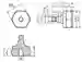 Dimensions: Mounting adapter MONAD-M08-1,25-M08-1,25K/368