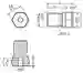 Dimensions: Montageadapter MONAD-M08-1,25-1,2Z-BSPT/36