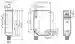 Dimensions: Retroreflective area sensor OGR4000-R305-2EP-IO-V1