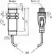 Dimensions: Inductive sensor NMB5-18GM55-Z3-C-FE-300MM-V1
