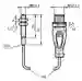 Dimensions: Inductive sensor NMB1,5-8GM35-E0-FE-150MM-V1