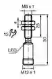 Dimensions: Inductive sensor NMB3-8GM50-E2-C-V1