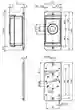Dimensions: Wireless ultrasonic sensor WS-UCC2500-F406-B41-01-02-Y Dimensions: Wireless ultrasonic sensor WS-UCC2500-F406-B41-01-02-Y