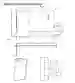 Dimensions: 5500-01 control unit bracket 5500-ACC-BKT-NM