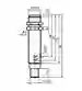 Dimensions: Inductive sensor NMB5-18GM85-US-FE-V12
