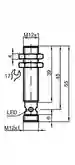 Dimensions: Inductive sensor NRB4-12GM40-E2-C-V1