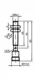 Dimensions: Inductive sensor NMB3-8GM65-E2-V1
