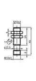Dimensions: Sensor analógico, inductivo IA6-12GM35-IU-V1