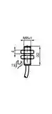 Dimensions: Inductive sensor NJ1,5-8GM-N