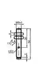 Dimensions: Inductive sensor NBB1,5-8GM40-E2-C-V3