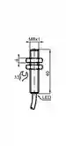 Dimensions: Inductive sensor NBB1,5-8GM40-E2-C
