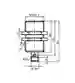 Dimensions: Inductive sensor NBB15-30GM50-E3-V1-3G-3D