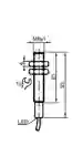 Dimensions: Inductive sensor NMB1,5-8GM35-E0-FE