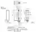 Dimensions: Sensor óptico de barrera por reflexión RL28-55-V/47/82b/105