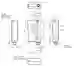 Dimensions: Sensor óptico de barrera por reflexión RL29-55-V/73c/136