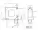 Abmessungen: Distanzsensor VDM18-300/32/105/122 Abmessungen: Distanzsensor VDM18-300/32/105/122